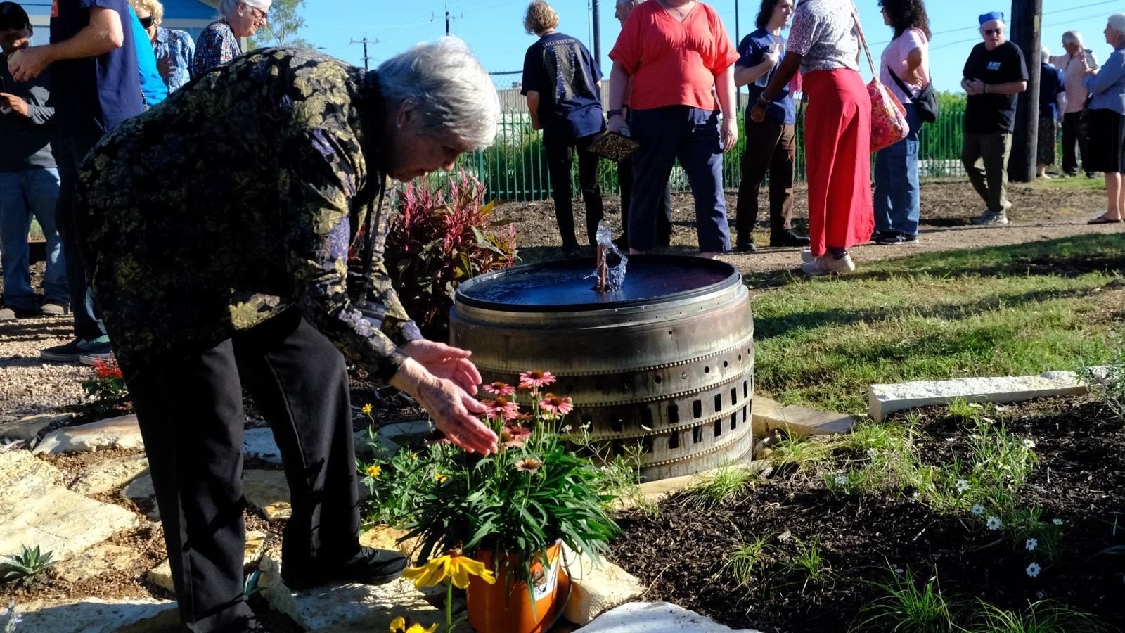 Ecological water install by Dorian Dégagé — fountains and biochar beds